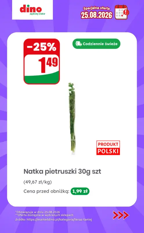 Dino - gazetka promocyjna Specjalna oferta na 25.08.2026 - promocje spoza gazetki   - strona 3