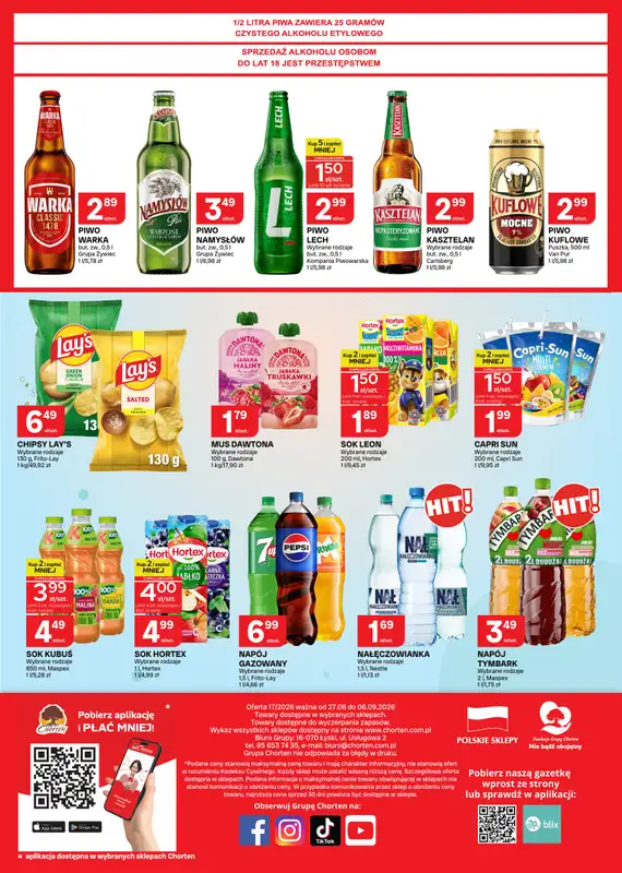 Chorten - gazetka promocyjna Gazetka Małopolska, Śląsk, Podkarpacie, Opolskie Market od czwartku 27.08 do niedzieli 06.09 - strona 4