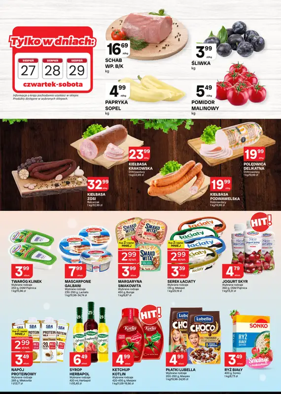 Chorten - gazetka promocyjna Gazetka Małopolska, Śląsk, Podkarpacie, Opolskie Market od czwartku 27.08 do niedzieli 06.09 - strona 2