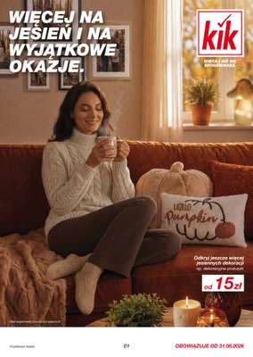 KiK - gazetka promocyjna Gazetka od poniedziałku 31.08 do niedzieli 06.09