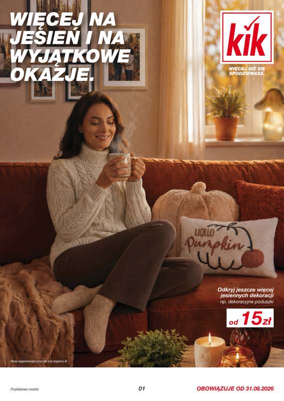 KiK - gazetka promocyjna Gazetka od poniedziałku 31.08 do niedzieli 06.09