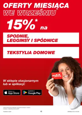 KiK - gazetka promocyjna Gazetka od poniedziałku 31.08 do niedzieli 06.09 - strona 15