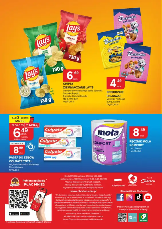 Chorten - gazetka promocyjna Gazetka Podlaskie Market od czwartku 27.08 do niedzieli 06.09 - strona 12