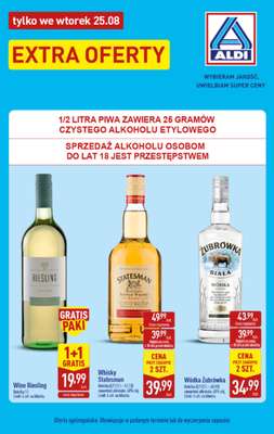 Aldi - gazetka promocyjna Extra oferty od wtorku 25.08 do wtorku 25.08