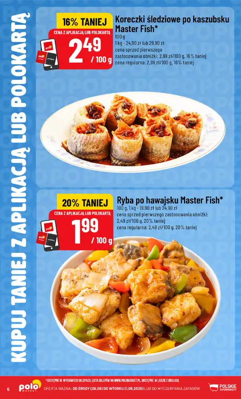 POLOmarket - gazetka promocyjna Kupuj taniej z aplikacją lub polokartą od środy 26.08 do wtorku 01.09 - strona 6