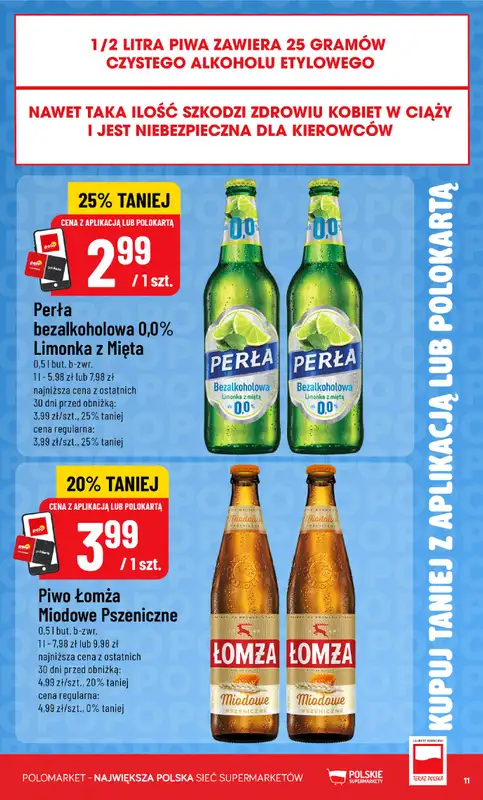 POLOmarket - gazetka promocyjna Kupuj taniej z aplikacją lub polokartą od środy 26.08 do wtorku 01.09 - strona 11