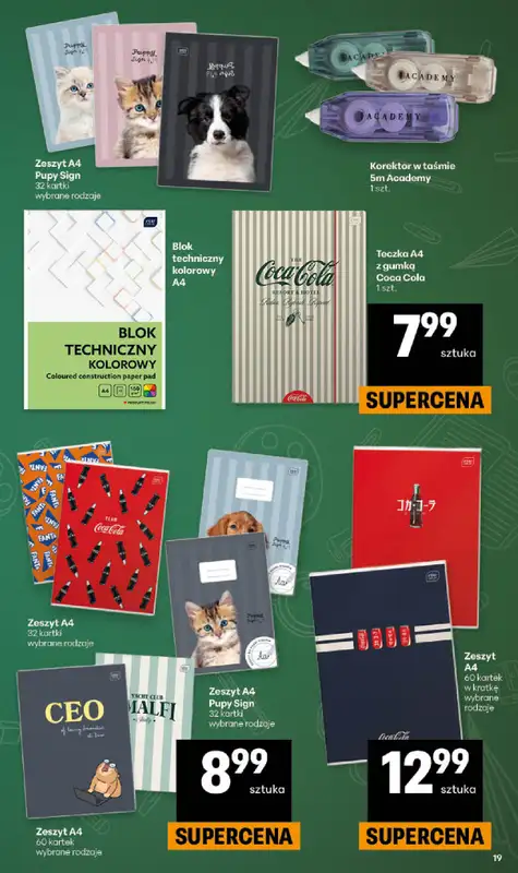 Delikatesy Centrum - gazetka promocyjna Katalog szkoła  do środy 02.09 - strona 19