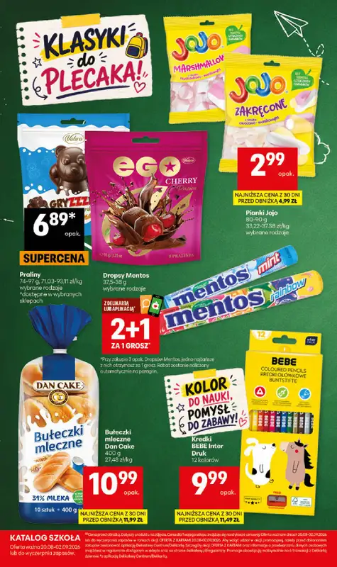 Delikatesy Centrum - gazetka promocyjna Katalog szkoła  do środy 02.09 - strona 20