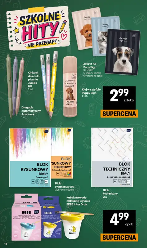 Delikatesy Centrum - gazetka promocyjna Katalog szkoła  do środy 02.09 - strona 18