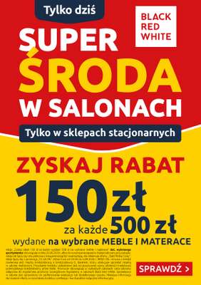 Black Red White - gazetka promocyjna Super Środa w salonach Black Red White od środy 26.08 do środy 26.08