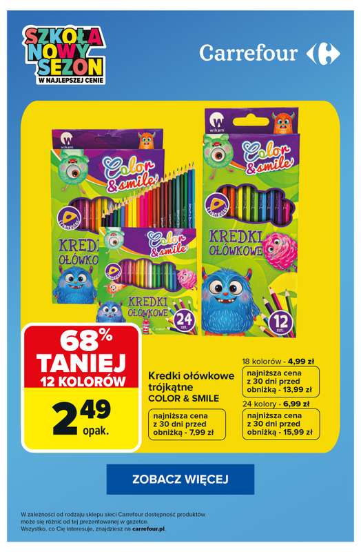 Carrefour - gazetka promocyjna SUPER OFERTY na artykuły szkolne! od wtorku 25.08 do poniedziałku 31.08 - strona 2