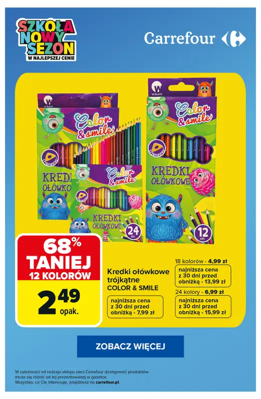 Carrefour - gazetka promocyjna SUPER OFERTY na artykuły szkolne! od wtorku 25.08 do poniedziałku 31.08 - strona 2