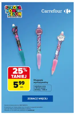 Carrefour - gazetka promocyjna SUPER OFERTY na artykuły szkolne! od wtorku 25.08 do poniedziałku 31.08 - strona 9