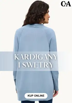 C&A - gazetka promocyjna Kardigany i swetry damskie od wtorku 25.08 