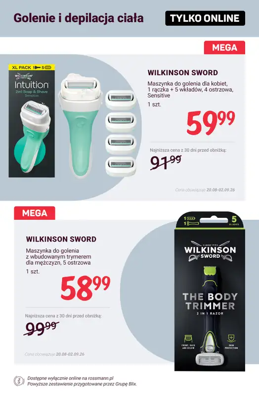 Rossmann - gazetka promocyjna Promocje TYLKO ONLINE od wtorku 25.08 do środy 02.09 - strona 9