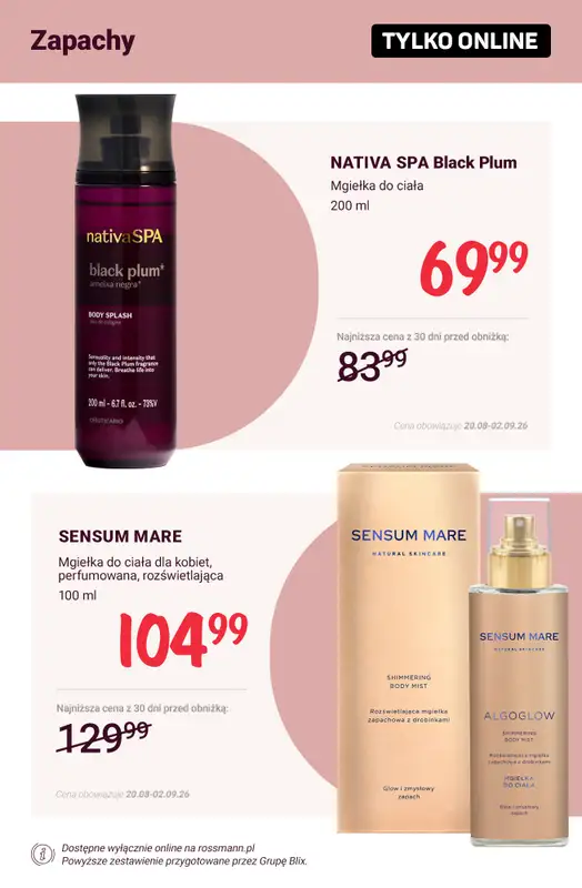 Rossmann - gazetka promocyjna Promocje TYLKO ONLINE od wtorku 25.08 do środy 02.09 - strona 8
