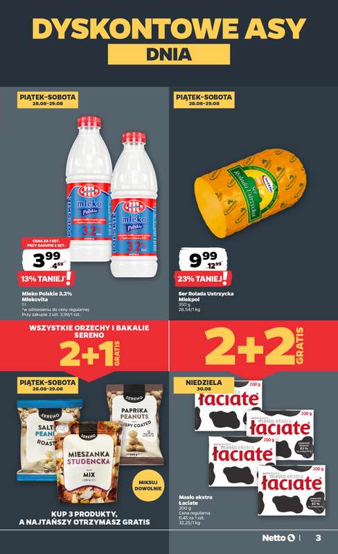 Netto - gazetka promocyjna Gazetka Spożywcza od czwartku 27.08 do niedzieli 30.08 - strona 3