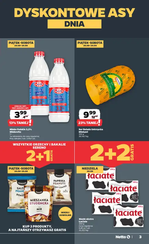 Netto - gazetka promocyjna Gazetka Spożywcza od czwartku 27.08 do niedzieli 30.08 - strona 3