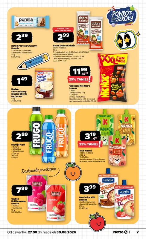 Netto - gazetka promocyjna Gazetka Spożywcza od czwartku 27.08 do niedzieli 30.08 - strona 7