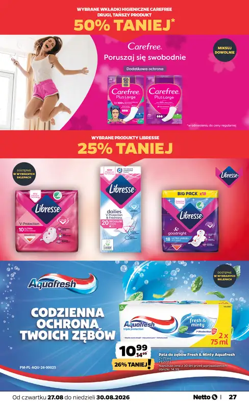 Netto - gazetka promocyjna Gazetka Spożywcza od czwartku 27.08 do niedzieli 30.08 - strona 27