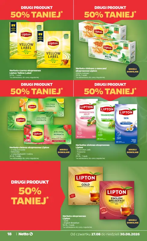 Netto - gazetka promocyjna Gazetka Spożywcza od czwartku 27.08 do niedzieli 30.08 - strona 18