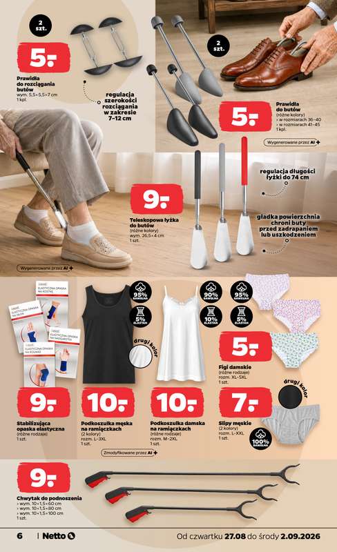 Netto - gazetka promocyjna Inspiracje tygodnia Samochodowy Niezbędnik od czwartku 27.08 do środy 02.09 - strona 6
