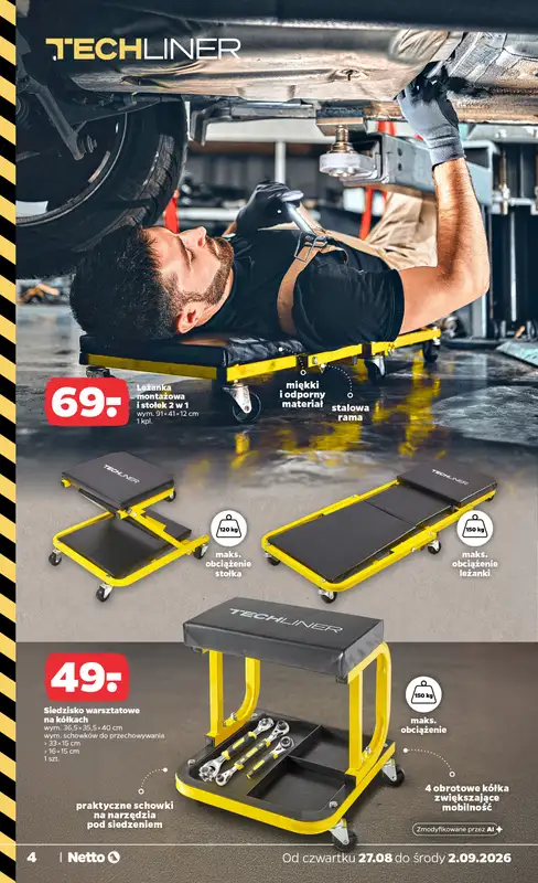 Netto - gazetka promocyjna Inspiracje tygodnia Samochodowy Niezbędnik od czwartku 27.08 do środy 02.09 - strona 4