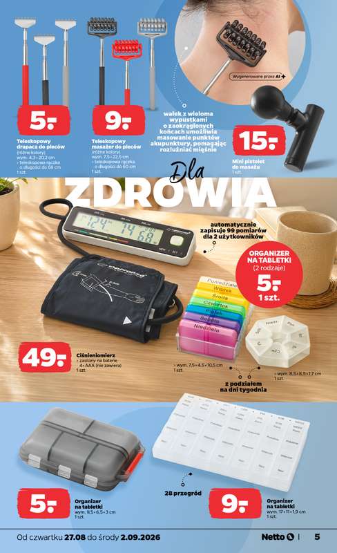 Netto - gazetka promocyjna Inspiracje tygodnia Samochodowy Niezbędnik od czwartku 27.08 do środy 02.09 - strona 5