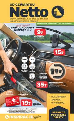 Netto - gazetka promocyjna Inspiracje tygodnia Samochodowy Niezbędnik  do środy 02.09