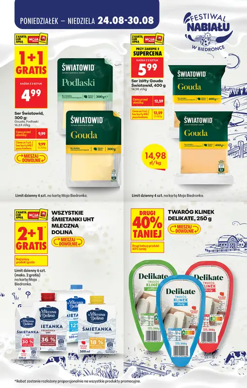 Biedronka - gazetka promocyjna Festiwal nabiału   - strona 3