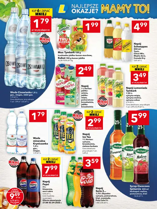 LEWIATAN - gazetka promocyjna Mamy TO w Lewiatanie – Kujawy od czwartku 27.08 do niedzieli 06.09 - strona 12