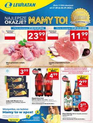 LEWIATAN - gazetka promocyjna Mamy TO w Lewiatanie – Kujawy od czwartku 27.08 do niedzieli 06.09