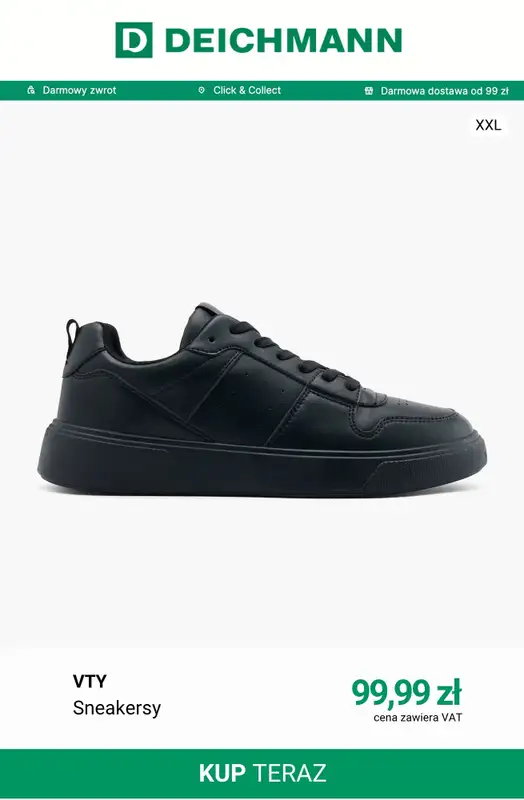 Deichmann - gazetka promocyjna Sneakersy męskie od wtorku 25.08  - strona 2