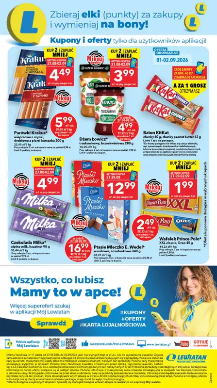 LEWIATAN - gazetka promocyjna Mamy TO w Lewiatanie – Zachód od czwartku 27.08 do środy 02.09 - strona 8