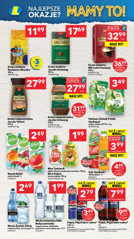 LEWIATAN - gazetka promocyjna Mamy TO w Lewiatanie – Zachód od czwartku 27.08 do środy 02.09 - strona 6