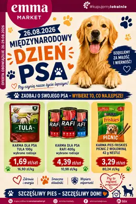 emma MARKET - gazetka promocyjna Plakat promocyjny od środy 26.08 do soboty 29.08