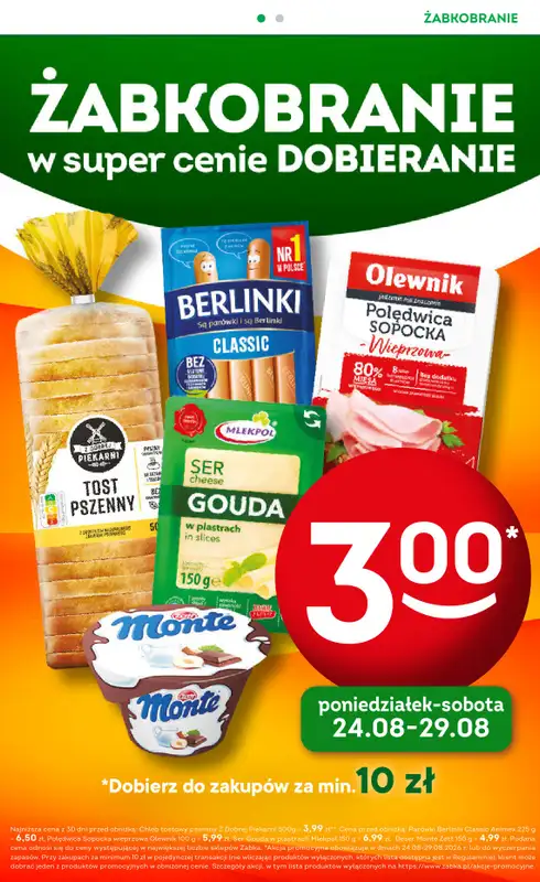 Żabka - gazetka promocyjna Gazetka Spożywcza od środy 26.08 do wtorku 08.09 - strona 2