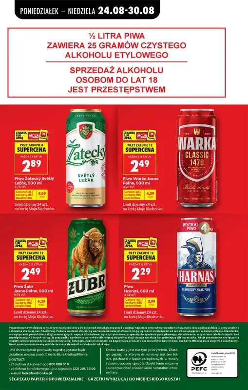 Biedronka - gazetka promocyjna Od poniedziałku od poniedziałku 24.08 do niedzieli 30.08 - strona 18