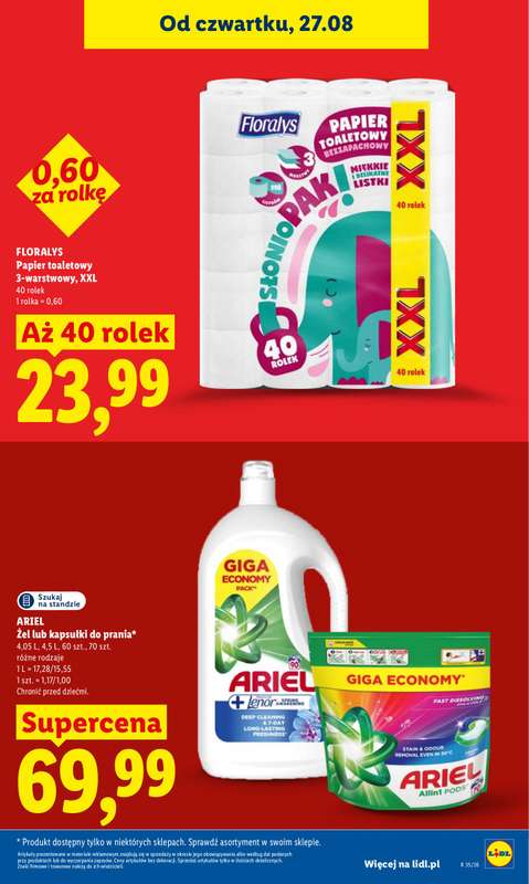 Lidl - gazetka promocyjna Oferta od czwartku od czwartku 27.08 do niedzieli 30.08 - strona 27