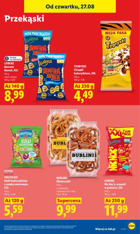 Lidl - gazetka promocyjna Oferta od czwartku od czwartku 27.08 do niedzieli 30.08 - strona 71