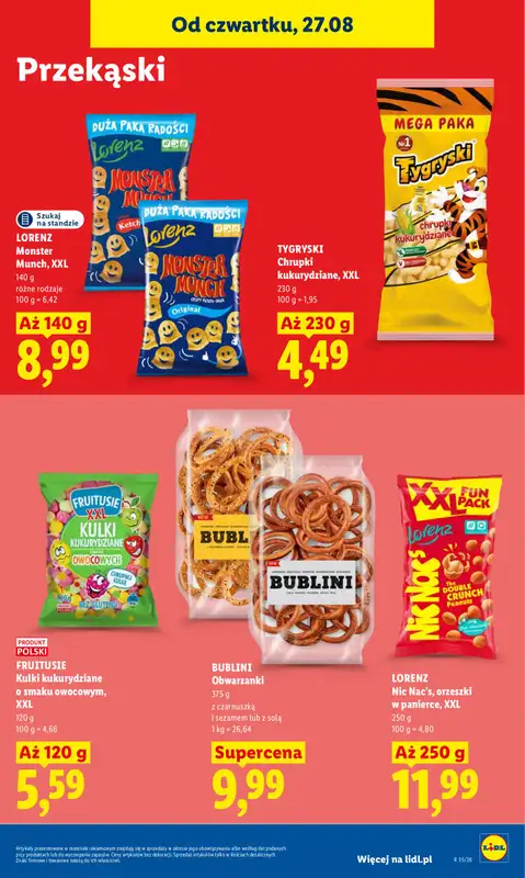 Lidl - gazetka promocyjna Oferta od czwartku od czwartku 27.08 do niedzieli 30.08 - strona 71