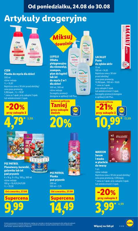 Lidl - gazetka promocyjna Oferta od czwartku od czwartku 27.08 do niedzieli 30.08 - strona 81