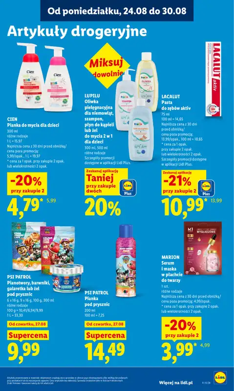 Lidl - gazetka promocyjna Oferta od czwartku od czwartku 27.08 do niedzieli 30.08 - strona 81