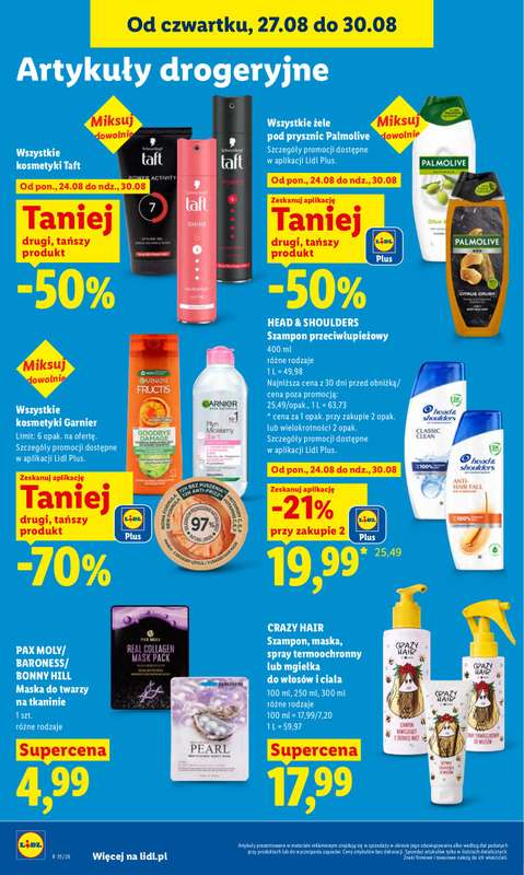 Lidl - gazetka promocyjna Oferta od czwartku od czwartku 27.08 do niedzieli 30.08 - strona 82