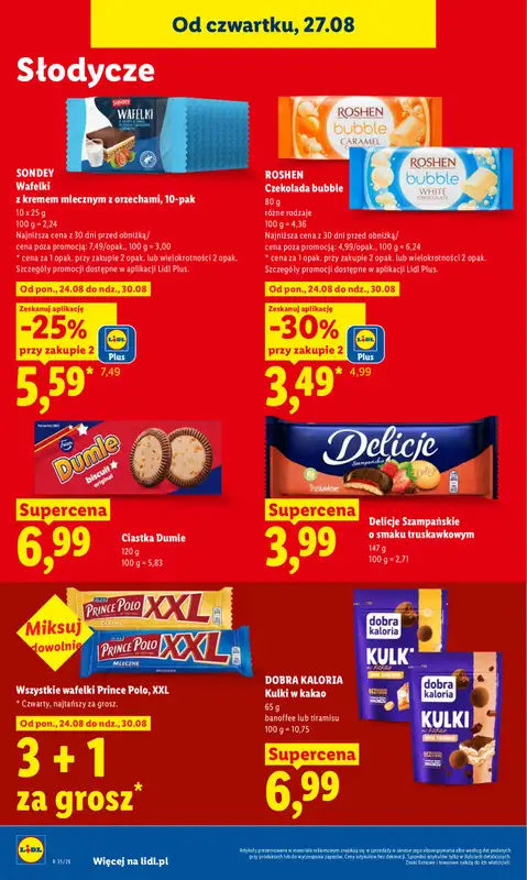 Lidl - gazetka promocyjna Oferta od czwartku od czwartku 27.08 do niedzieli 30.08 - strona 72