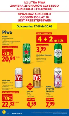 Lidl - gazetka promocyjna Oferta od czwartku od czwartku 27.08 do niedzieli 30.08 - strona 66