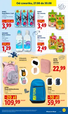 Lidl - gazetka promocyjna Oferta od czwartku od czwartku 27.08 do niedzieli 30.08 - strona 61