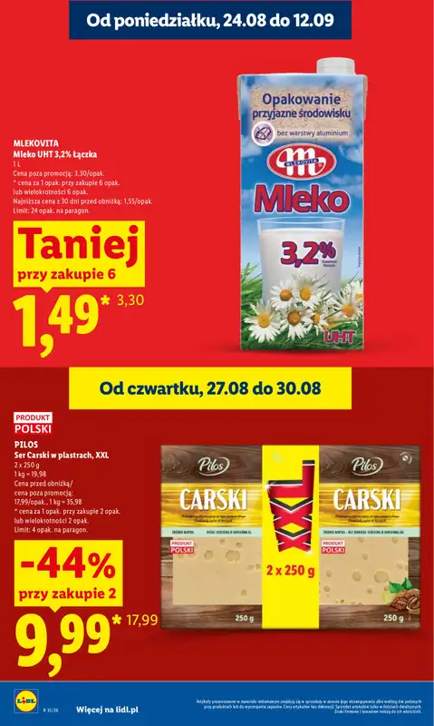 Lidl - gazetka promocyjna Oferta od czwartku od czwartku 27.08 do niedzieli 30.08 - strona 12