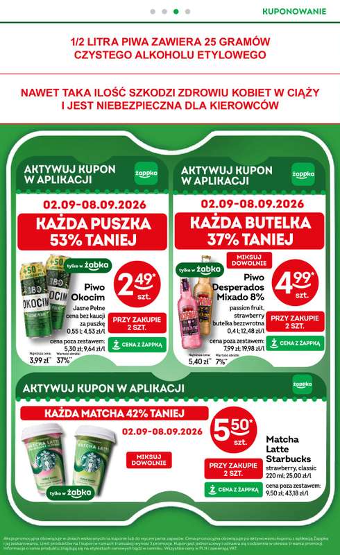 Żabka - gazetka promocyjna Gazetka od środy 26.08 do wtorku 08.09 - strona 30