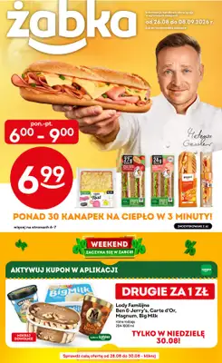 Żabka - gazetka promocyjna Gazetka od środy 26.08 do wtorku 08.09